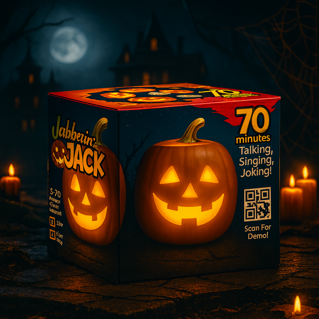 XL Talking Pumpkin with Projector & Motion Sensor
