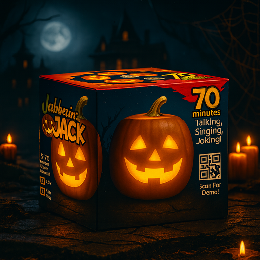 XL Talking Pumpkin with Projector & Motion Sensor